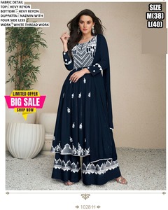 Excellente Qualité Style Moderne Haute sur Demande Dernière Collection Rayonne Avec Fil Blanc Broderie Kurti Dupatta Femme Fashio - Product Image 2