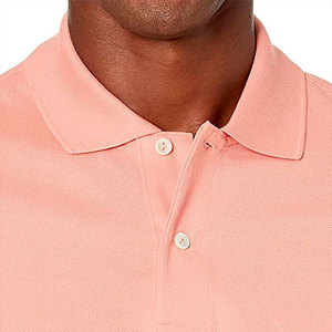 เสื้อโปโลสำหรับผู้ชายเสื้อโปโลแขนยาวระบายอากาศสีพื้นสำหรับผู้ชาย - Product Image 3