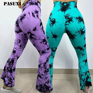 PASUXI 2026 Leggings da Palestra alla Moda per Donne, Pantaloni con Stampa Digitale Divertente, Vita Alta Push-Up con Effetto Scrunch - Product Image 1