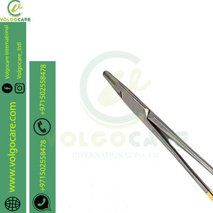 Porte-aiguille Ryder avec inserts en carbure de tungstène et poignées à cliquet dorées en acier inoxydable allemand Source d'alimentation manuelle - Product Image 5