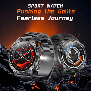 Montre connectée AK91 avec écran tactile AMOLED de 1,7 pouce, appels Bluetooth, étanche, montre de sport pour hommes et femmes, suivi de la forme physique, moniteur de fréquence cardiaque - Product Image 2