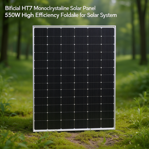 Panneau solaire monocristallin bifacial HJT 550W haute efficacité pliable pour système solaire - Product Image 3