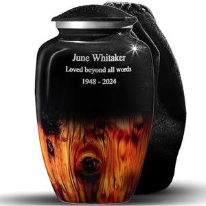 Urnas de cremación hechas a mano al por mayor para adultos, urnas de entierro para cenizas, urnas conmemorativas decorativas para hombres y mujeres de la India - Product Image 6