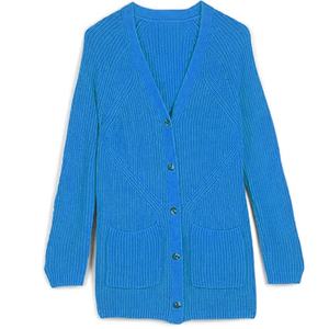 Top Wool/Acrylic Breathable <b>Women's</b> Sweaters <b>Oversize</b> <b>Cardigan</b> knitted Sororities Appliques Button Anti-Shrink <b>for</b> Winter - Product Image 4