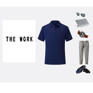 เสื้อโปโลผู้ชายพรีเมียม ผ้าถักเนื้อแน่น แห้งเร็ว แขนสั้น ผสมโพลีเอสเตอร์/คอตตอน สำหรับเล่นกอล์ฟ - Product Image 5