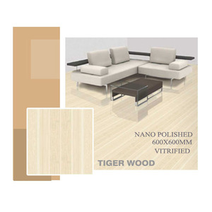 กระเบื้องพอร์ซเลนพื้นขัดเงานาโนละลายเกลือขนาด60x60ซม. ดีไซน์ทันสมัยสำหรับห้องน้ำและห้องครัวออกแบบมาเป็นพิเศษสำหรับใช้ในบ้าน - Product Image 1