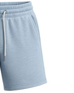 <b>Men</b> Ash Sky Fleece <b>Shorts</b> Soft Thick Fabric Drawstring Waist Casual Gym Workout <b>Lounge</b> <b>Short</b> Pants OEM Custom Logo Service - Product Image 2