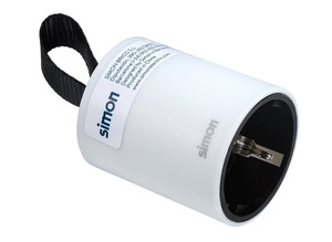 Base in plastica bianca con maniglia 16A 250V (Simon CL911201) - Product Image 1