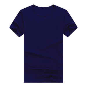 T-shirt vierge uni à manches courtes et col rond 100% coton de haute qualité pour hommes Logo personnalisé imprimé avec méthode numérique - Product Image 3