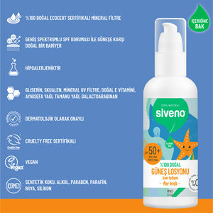 Protector Solar Mineral Orgánico 100% Natural para Bebés, FPS 50, Alta Protección UVA/UVB, 100 ml para la Piel de los Niños - Product Image 3