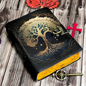 Antique Vintage Arbre de Vie En Cuir Journal A5 Spirale Style Organisateur avec Logo Personnalisé Fil À Coudre Reliure Emballage Cadeau - Product Image 1