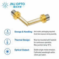 Diode laser verte industrielle 515 nm 30 mW, boîtier en laiton TO56, vente en gros d'usine pour la mesure de précision et la numérisation 3D