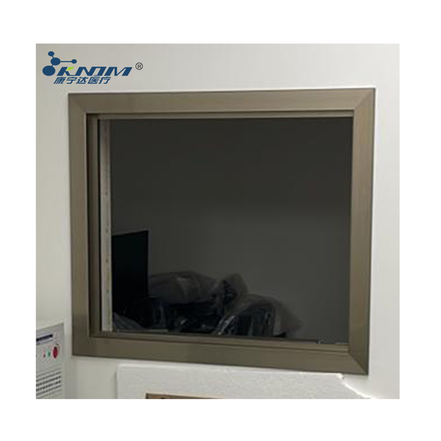 X-ray Protective Lead Glass Window 30mm with Frame High Radiation Protection Customizable Size