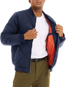 Nouveau blouson d'aviateur pour hommes hiver automne Streetwear veste matelassée chaude rembourrée blousons d'aviateur pour hommes vente en gros - Product Image 4