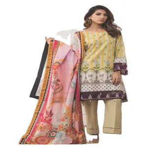 女士批发冬装kameez shalwar khaddar套装Faisalabad khaddar套装高品质冬装shalwar kameez