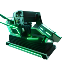Simulador de Vuelo VR 9D con Plataforma de Movimiento Multi-Eje, Pantalla de Camuflaje, Interacción Aérea, para Centros de Juegos Comerciales