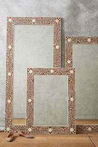 Marco de espejo con diseño moderno con incrustaciones de hueso de alta calidad, marco de espejo decorativo para pared de baño y hogar, muebles con marco de espejo con incrustaciones de hueso - Product Image 4