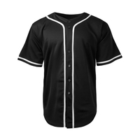 Jersey Baseball Unisex Berkualitas Tinggi Seragam Olahraga Musim Panas Dapat Disesuaikan 100% Katun Bernapas Cepat Kering