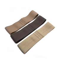 Bandas de resistencia de tela con logotipo personalizado impreso para gimnasio, bandas de resistencia para glúteos, piernas y cadera
