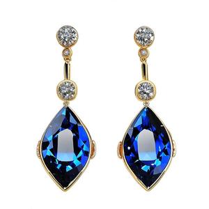 Boucles d'oreilles pendantes en argent sterling 925 faites à la main en plaqué or - Product Image 3