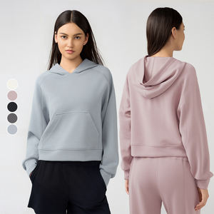 Fabricantes de Ropa Deportiva, Sudadera con Capucha Deportiva Informal para Mujer, Top Deportivo Personalizado, Top de Gimnasio de Manga Larga - Product Image 1