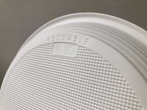 Assiettes rondes Plates en PP de haute qualité de 220mm, lavables au micro-ondes, ustensiles de cuisine ménagers réutilisables, vaisselle HoReCa mono - Product Image 4