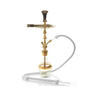 Juego de narguile de cristal de humo suave Edición de gama alta Logotipo personalizado de acero inoxidable Modelo de salón Premium con caja de regalo y humo elegante - Product Image 2