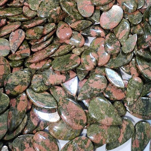 Meilleure vente Unakite Cabochon Semi précieux en gros Lot de pierres précieuses Unakite pour bijoux - Product Image 5
