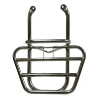 Porte-bagages arrière de moto en acier inoxydable chromé haute résistance, plateforme de transport durable, soudure de précision, conception robuste, ISO
