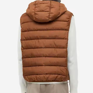 Chaleco acolchado ajustado más vendido, ropa de moda de poliéster transpirable y cómoda para uso al aire libre en invierno, cuello mandarín - Product Image 5