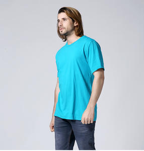Vente en gros pas cher de haute qualité 180g pour hommes 65% coton 35% polyester T-shirt blanc uni pour hommes - Product Image 4