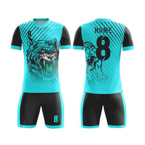 OEM ชุดยูนิฟอร์มฟุตบอลพิมพ์ลายซับลิเมชันใหม่ออกแบบได้ตามที่ต้องการพร้อมพิมพ์โลโก้ - Product Image 4