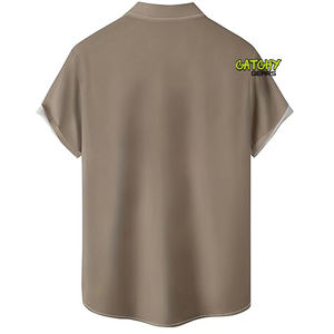 เสื้อเชิ้ตผู้ชายลายดอกไม้เขตร้อน พิมพ์ลาย 3 มิติ ผ้าสแปนเด็กซ์/โพลีเอสเตอร์ ระบายอากาศ แห้งเร็ว ไซส์ใหญ่ สไตล์ลำลอง สำหรับฤดูร้อน มีกระดุม - Product Image 2