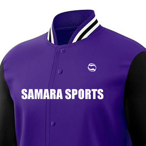 Varsity Jacket Hombres con mangas de cuero-Casual High School Letterman Baseball Bomber Chaquetas para hombres - Product Image 4