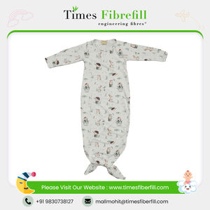 Newborn Girls Soft Cotton Night Gown Comfortable Long Sleeve Baby Sleep Suit With Knot Design Kids Clothes - Product Image 2