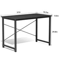 Escritorio de Oficina para Computadora OEM, Mesa de Estudio, Mesa de Juegos, Estilo Moderno y Simple, Marco de Metal Compacto, Tablero de Madera, Fácil de Ensamblar