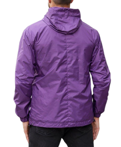 Chaqueta Cortavientos de Nailon Personalizada con Logotipo para Hombre, Cuello Alto, Cremallera, Estilo Retro Vintage, Deportiva, Impermeable y Cortavientos para Verano - Product Image 4