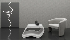 Table basse moderne de luxe Kalatri, amovible et lavable, forme personnalisée pour la maison/le bureau/l'hôtel - Décoration d'intérieur unique - Product Image 4