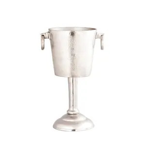 Pot de plantes en aluminium, grand pot avec socle, décoration de jardin mat de haute qualité, d'intérieur, vente en gros - Product Image 1