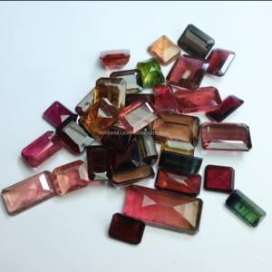 Bague tourmaline taille émeraude de luxe fabriquée à la main traitement poli de pierres précieuses en vrac naturelles - Product Image 6