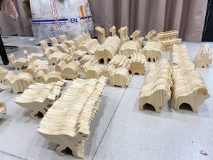 Ensemble de jouets en bois pour animaux Jouets en bois pour enfants Animal en bois du Vietnam - Product Image 2