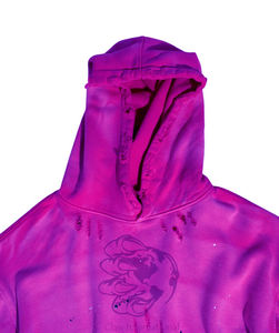 Otoño e Invierno nueva Sudadera con capucha de algodón de alta calidad French Terry personalizada para hombres de gran tamaño con diamantes de imitación Full Star Hoodie - Product Image 6