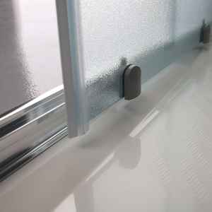 Mampara de Ducha de Vidrio Mate de 70x70 cm con Puertas Corredizas, Colección Genoa - Product Image 5