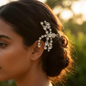 Broche de Libélula Plateada para Mujer, Diseño de Insecto Animal de Moda con Cristal, Diamantes de Imitación, Piedra, Regalo de Joyería Perfecto - Product Image 1