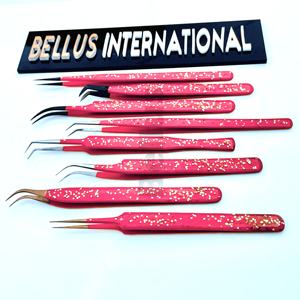 Pince à cils de salon Diamond Edge Pince à épiler en acier Nano Grip de haute précision avec logo privé Fourniture directe d'usine en gros - Product Image 3