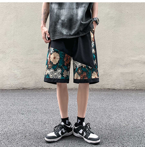 STITCHMODE Custom Men's Vintage Distressed Acid Wash Shorts 100% Algodón Ropa de calle de alta calidad Estilo informal Diseño impreso - Product Image 3