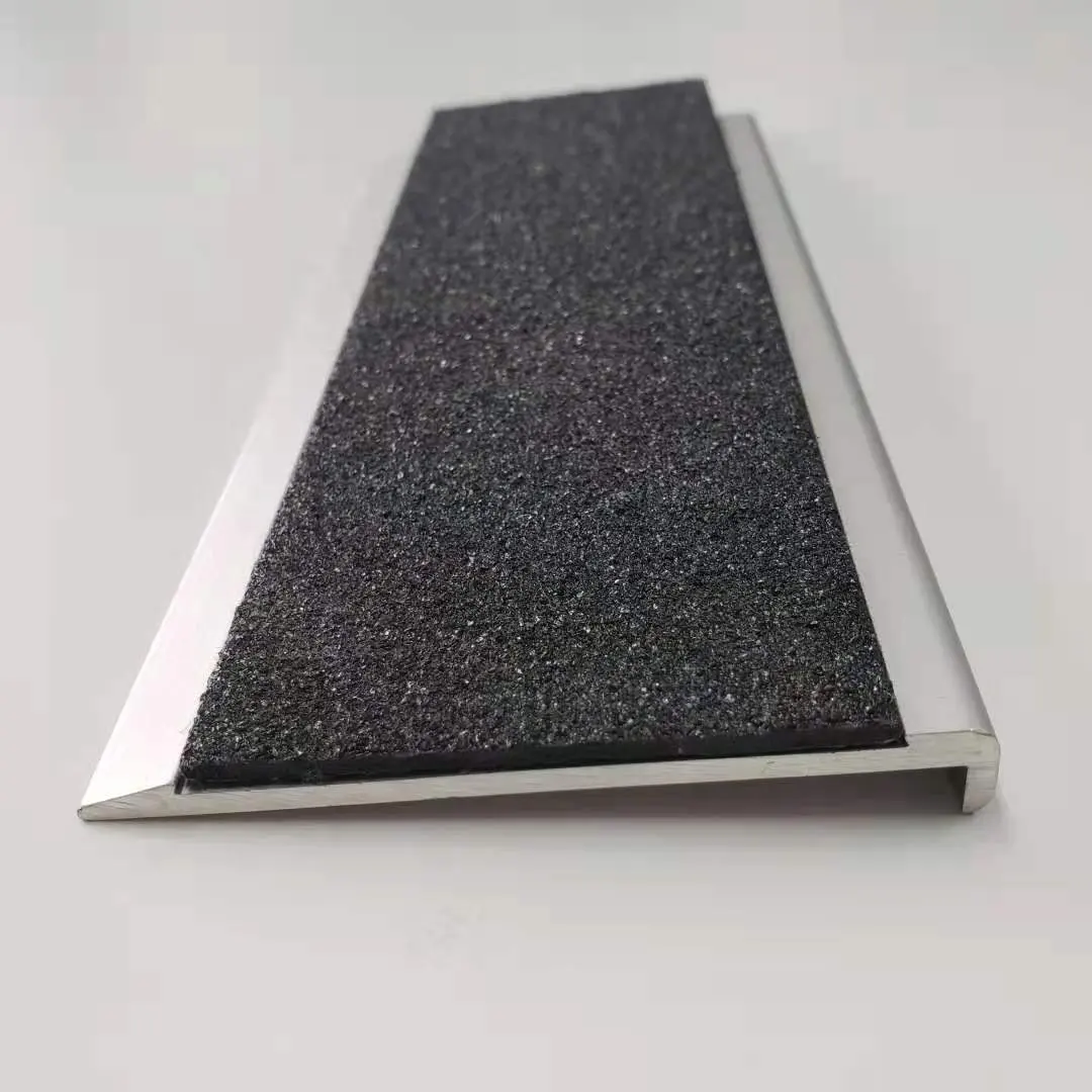 OEM anti skid stafety frp Plastic strip for Aluminium Stair Nosing cover