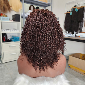 Perruque pour femmes noires en cheveux vierges vietnamiens bouclés permanentés 4C, dentelle HD sans colle, dentelle frontale 13*4, pour la mode en dentelle - Product Image 3