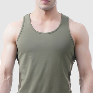 Débardeur Homme en Coton Coupe Slim Sans Manches pour la Gym, Musculation, Entraînement, Respirant, Athlétique, Été - Product Image 5