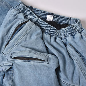 Nouveau pantalon de neige effet denim 2025 avec taille élastique, multiples poches zippées et design de ski unisexe confortable - Product Image 3